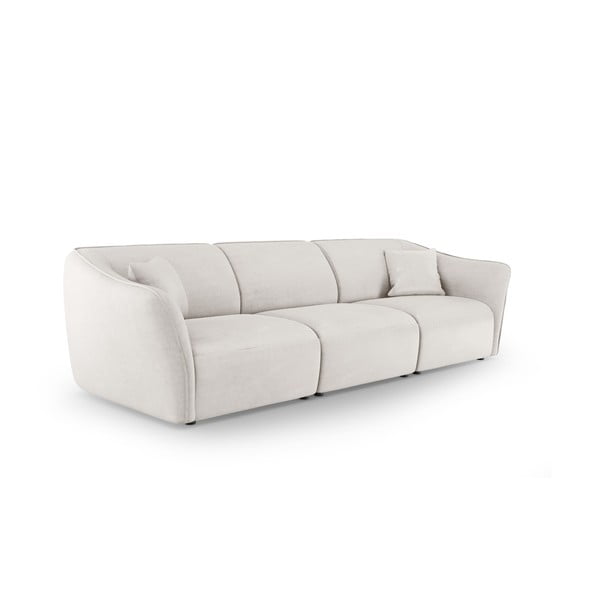 Biała sofa z materiału bouclé 292 cm Tokyo – Cosmopolitan Design-image-1