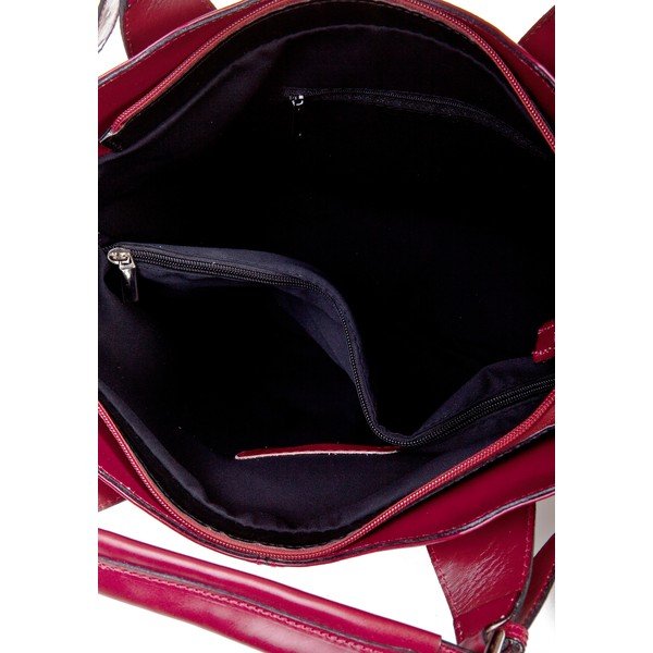 Torebka skórzana Valeria, czerwona-image-3
