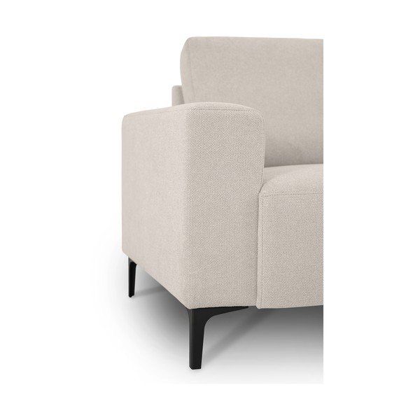 Beżowy narożnik z tkaniny szenilowej (prawostronny/w kształcie litery L) Fabian – Scandic-image-4