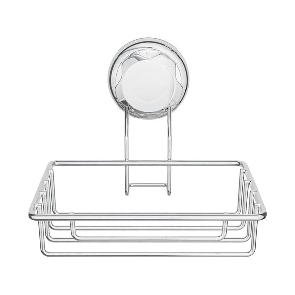 Samoprzylepna stalowa mydelniczka w kolorze srebra Bestlock Bath – Compactor