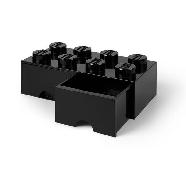 Czarny pojemnik z 2 szufladkami LEGO®-image-4