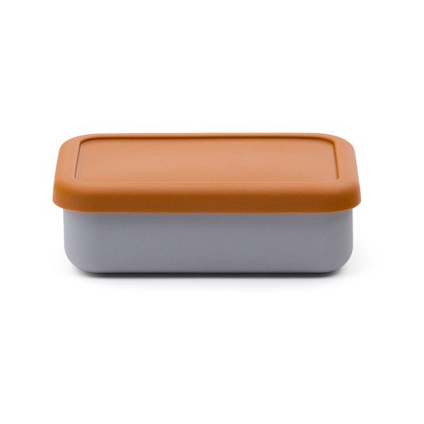 Niebiesko-pomarańczowy silikonowy pojemnik śniadaniowy dla dzieci Lili – Kave Home