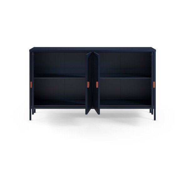 Ciemnoniebieska metalowa szafka 160x90x40 cm Sayla – Marckeric-image-2