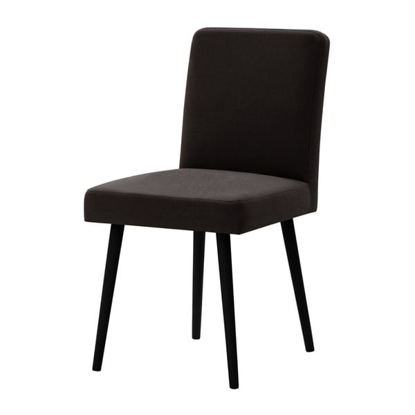 Ciemnobrązowe krzesło z czarnymi nogami Ted Lapidus Maison Fragrance