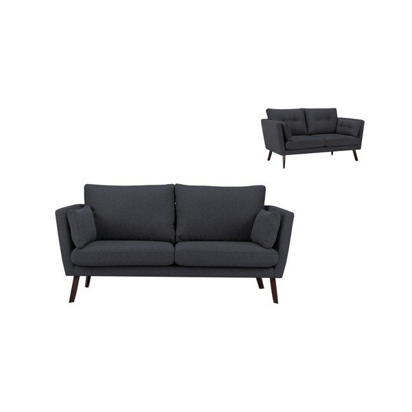 Ciemnoszara sofa 3-osobowa Mazzini Sofas Elena-image-1
