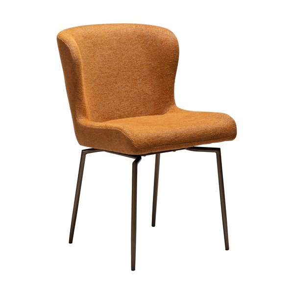 Brązowe tapicerowane krzesło Glam – DAN-FORM Denmark