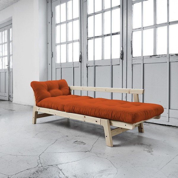 Sofa rozkładana Karup Step Natural/Orange-image-2