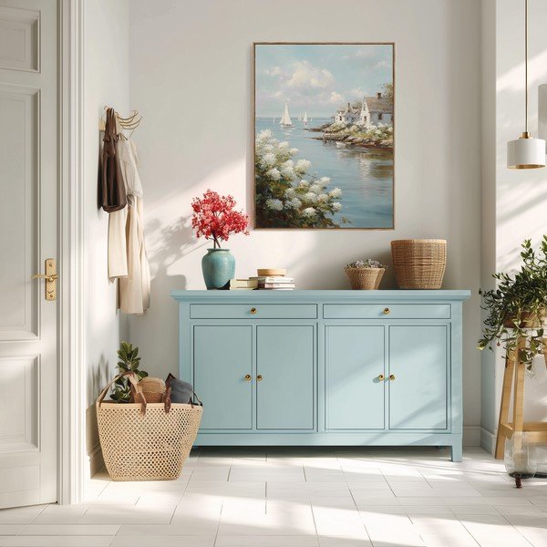 Obraz drukowany z ramą w zestawie 60x80 cm Quiet Bay – Styler-image-3