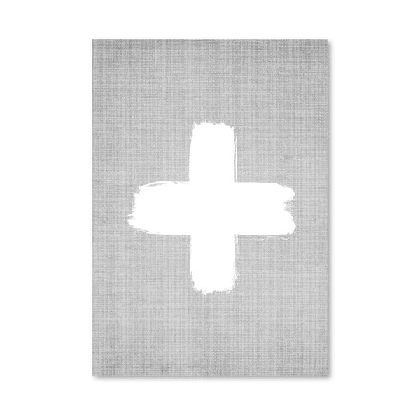Plakat Cross On Grey