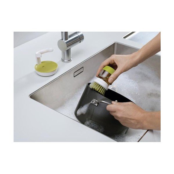 Zielona szczotka z dozownikiem i stojakiem Joseph Joseph Palm Scrub-image-2