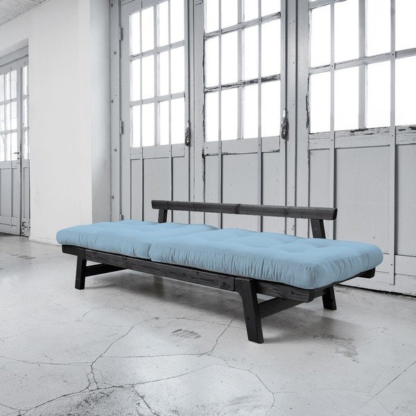 Sofa rozkładana Karup Step Black/Celeste-image-3