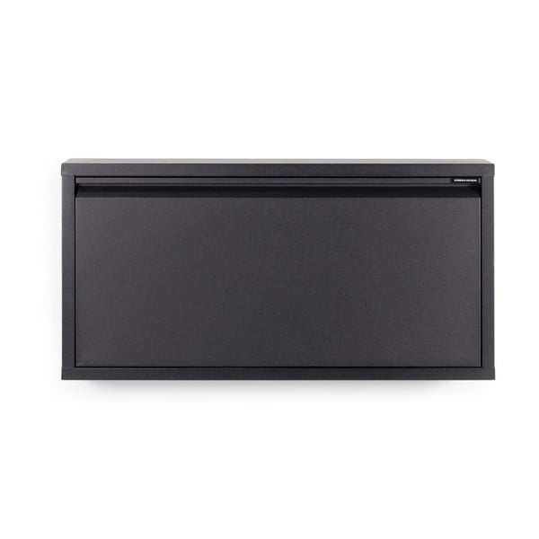 Czarna metalowa uchylna szafka na buty 75x37,5x12,5 cm Billy – Spinder Design-image-3