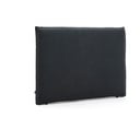 Antracytowy tapicerowany zagłówek 180x118 cm Jaira – Kave Home