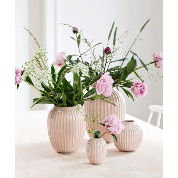 Jasnoróżowy kamionkowy wazon Kähler Design Hammershoi, wys. 10 cm-image-1