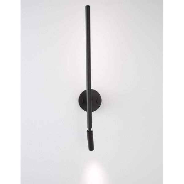Aluminiowy kinkiet LED z elastyczną konstrukcją w kolorze matowej czerni Handy – Nova Luce-image-3