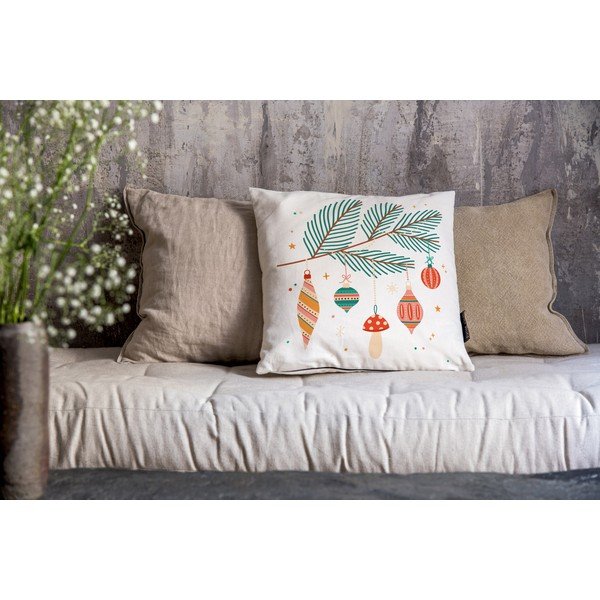 Poduszki dekoracyjne zestaw 2 szt. ze świątecznym motywem 45x45 cm Christmas Ornaments – Butter Kings-image-1
