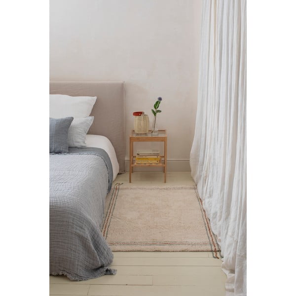 Kremowy bawełniany dywan tkany ręcznie odpowiedni do prania 90x130 cm Cuisine Natural – Lorena Canals-image-3