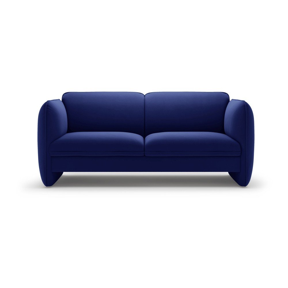 Niebieska aksamitna sofa 168 cm Georgia – Micadoni