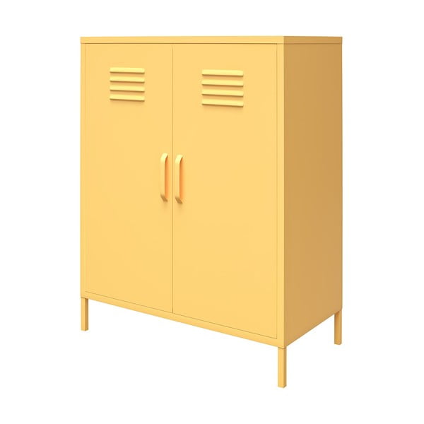 Żółta metalowa szafka Novogratz Cache, 80x102 cm-image-2