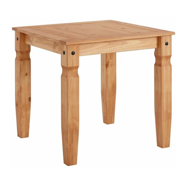 Stół z litego drewna sosnowego Støraa Alfredo, 80x80 cm