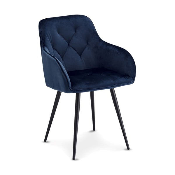 Ciemnoniebieskie aksamitne krzesła zestaw 2 szt. Nadja – Furnhouse