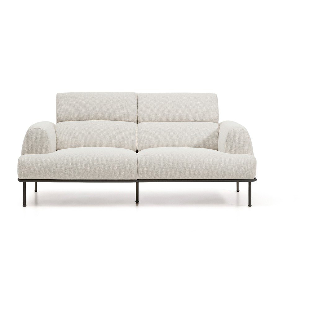 Beżowa częściowo rozkładana sofa z tkaniny szenilowej 214 cm Aurum – Kave Home (zdjęcie 8)
