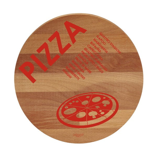 Deska do krojenia z drewna bukowego Bisetti Pizza, ø 30 cm