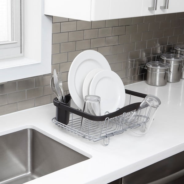 Czarny stalowy ociekacz 37x29 cm Sinkin – Umbra-image-2