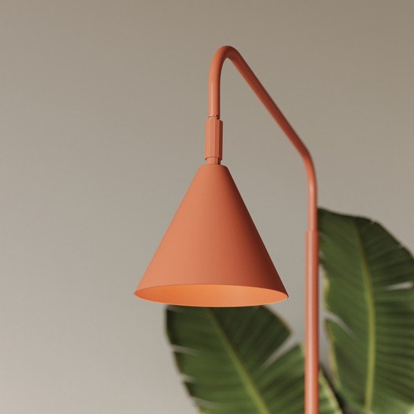 Ceglasta stalowa lampa stojąca z elastyczną konstrukcją (wysokość 165 cm) Zylo – Sollux-image-4