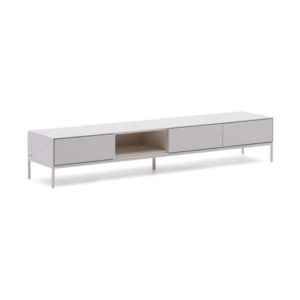 Biała szafka pod TV 195x35 cm Vedrana – Kave Home-image-2