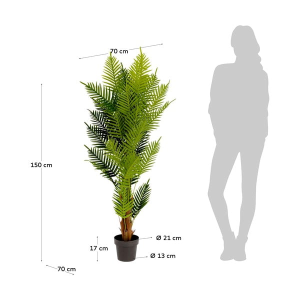 Sztuczna roślina Kave Home Fern, wys. 150 cm-image-2
