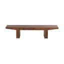 Stolik z litego drewna akacjowego w ciemnym naturalnym kolorze 48x152 cm Eron – WOOOD