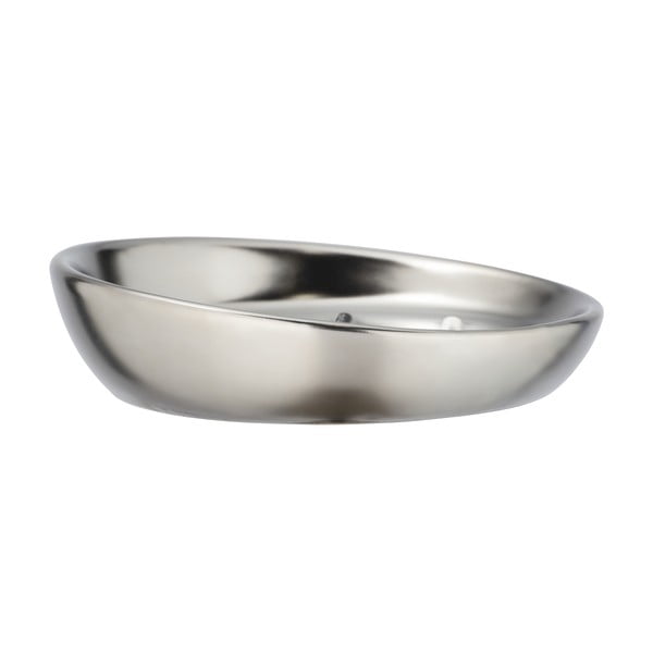 Ceramiczna mydelniczka z chromowanym dekorem Wenko Badi
