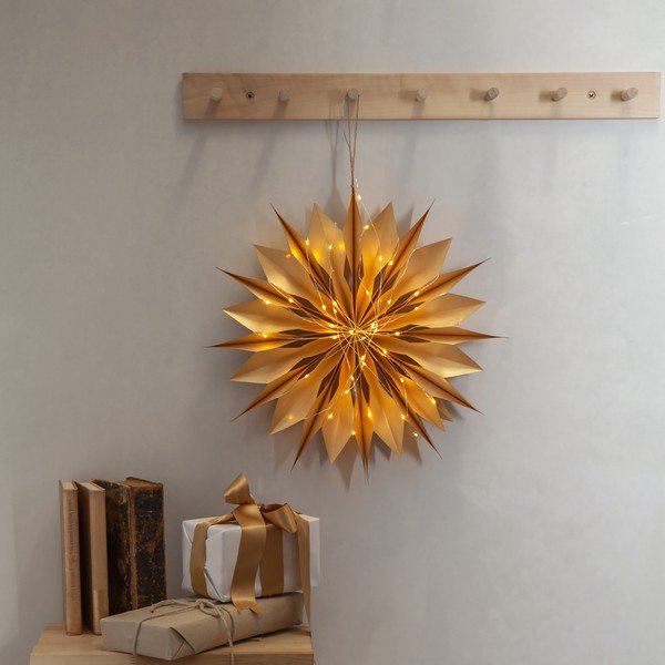 Dekoracja świetlna w kolorze złota ze świątecznym motywem Flinga – Star Trading-image-1