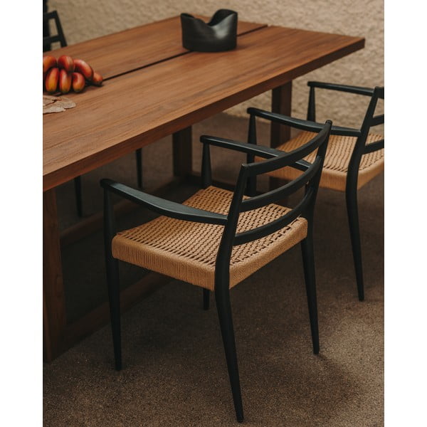 Stół z litego drewna tekowego 100x220 cm Sashi – Kave Home-image-2