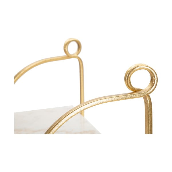 Marmurowa półka w biało-złotym kolorze 40 cm Marble – Mauro Ferretti-image-4