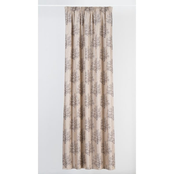 Brązowo-beżowa zasłona 140x260 cm Erinn – Mendola Fabrics-image-1