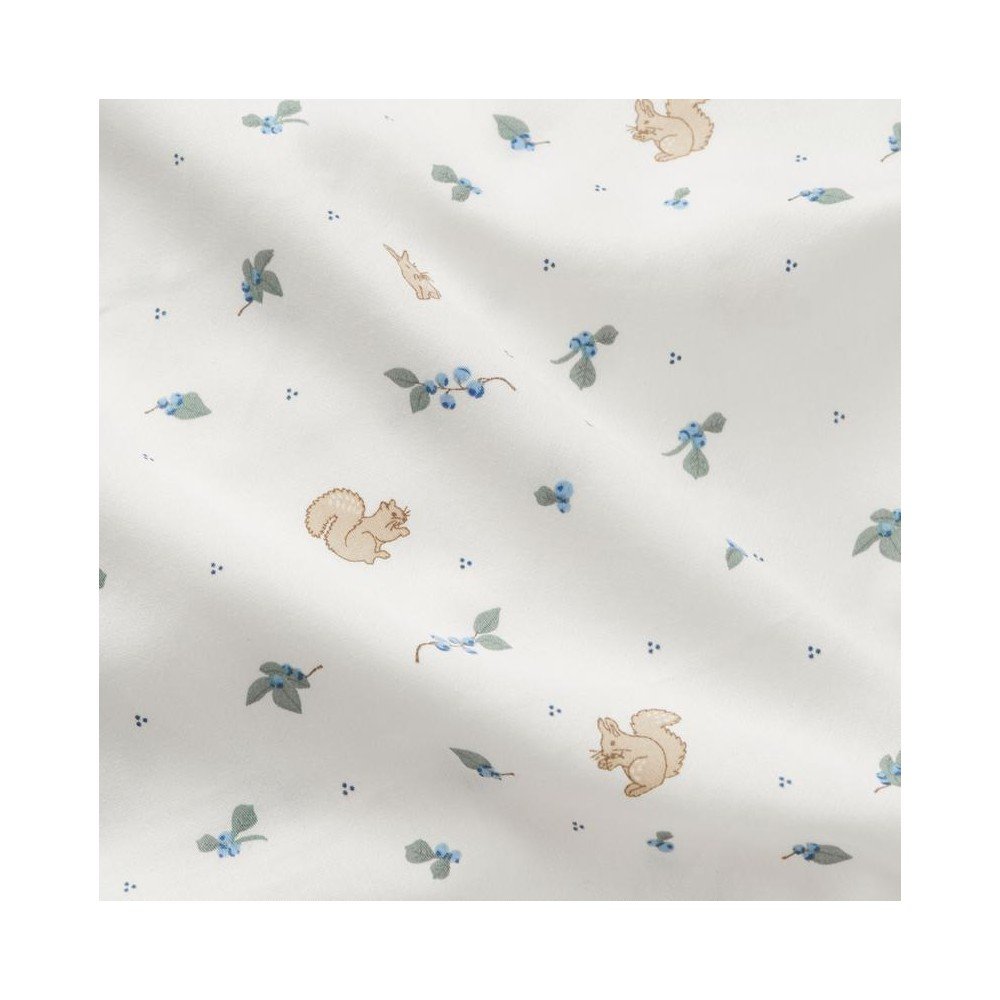 Kremowa pościel dziecięca jednoosobowa z bawełny organicznej 140x200 cm Blueberries – Cam Cam Copenhagen (zdjęcie 5)