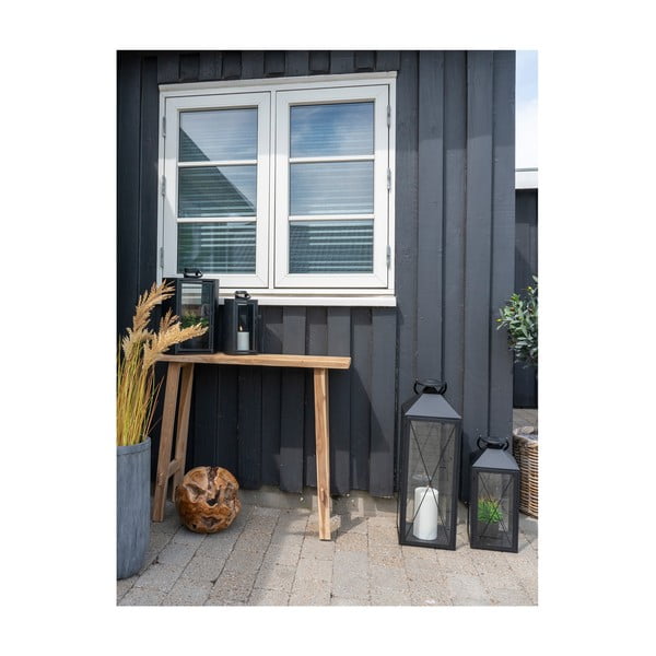 Konsola z litego drewna tekowego 30x90 cm Girona – House Nordic-image-2