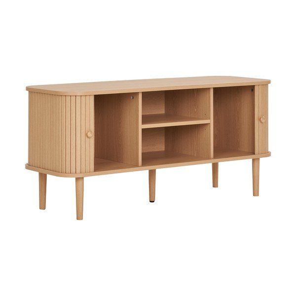 Szafka pod TV w dekorze sosny w naturalnym kolorze 113x51,5x40 cm Nikko – House Nordic-image-4