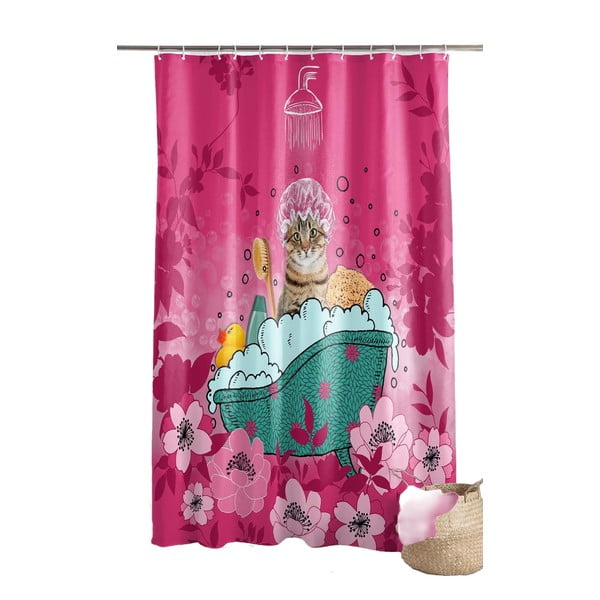 Zasłona prysznicowa 180x200 cm Chatibulle – douceur d'intérieur