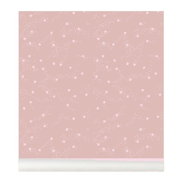 Różowa tapeta do pokoju dziecięcego Art For Kids Constellation, 48x1000 cm-image-3