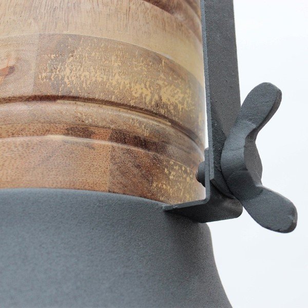 Szara lampa wisząca LABEL51 Grid, ⌀ 34 cm-image-1