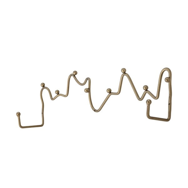 Metalowy wieszak ścienny w kolorze złota Blu – Bloomingville-image-1