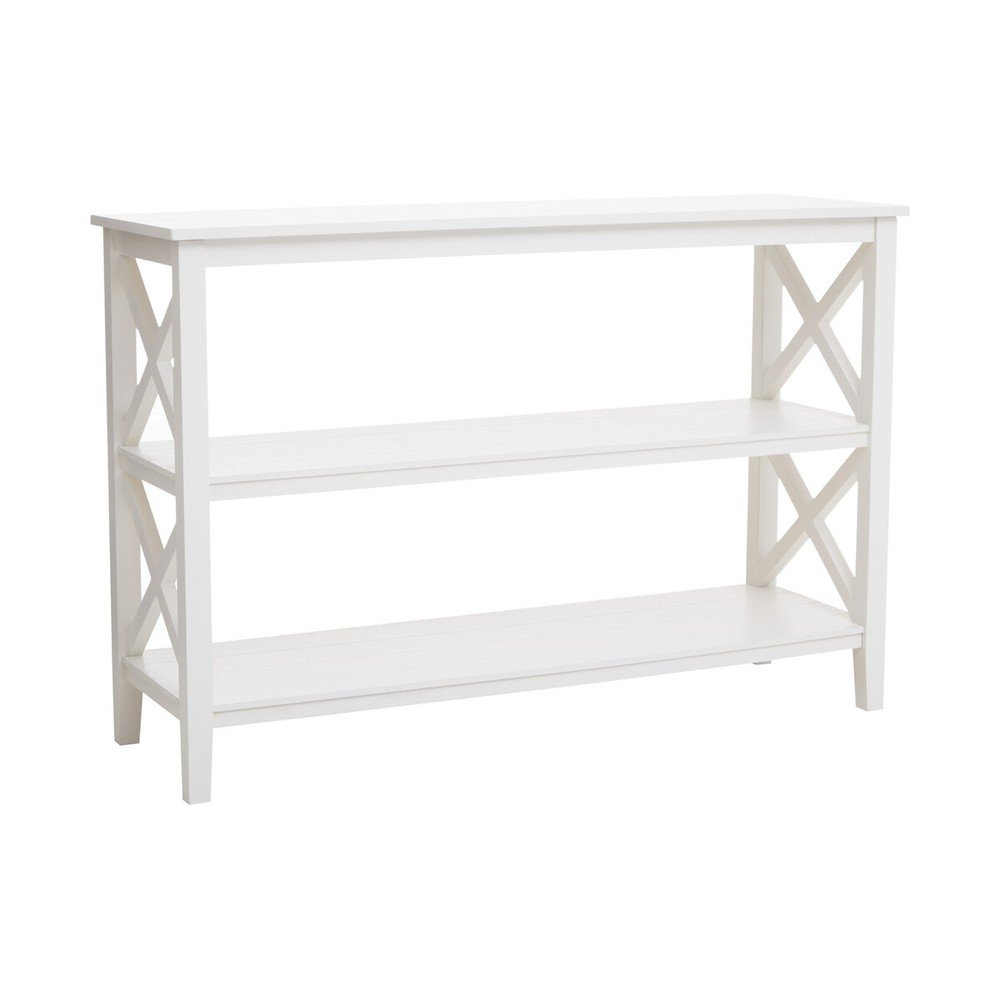 Biały regał z litego drewna sosnowego 120x81x40 cm Heritage – Premier Housewares