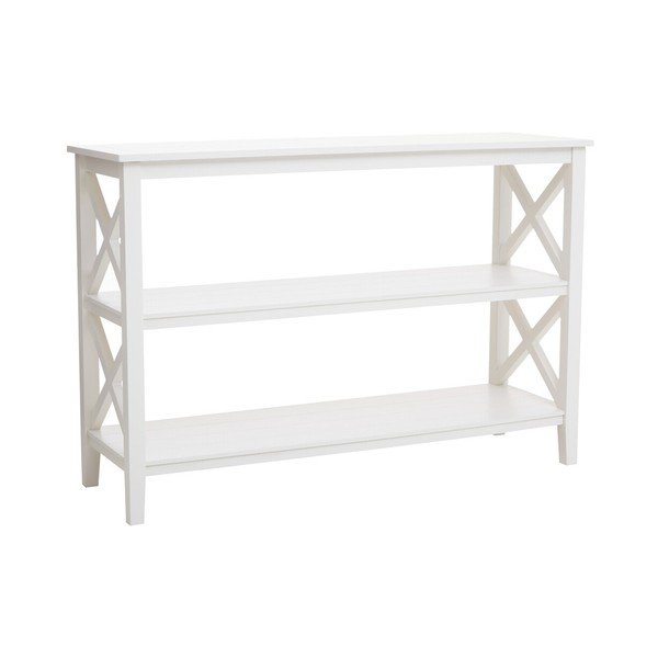 Biały regał z litego drewna sosnowego 120x81x40 cm Heritage – Premier Housewares