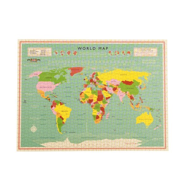 Puzzle (liczba elementów 1000) World Map – Rex London-image-4