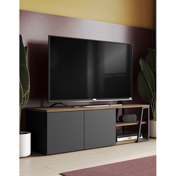 Czarna szafka pod TV TemaHome Albi-image-1