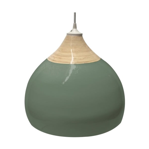 Zielona lampa wisząca ETH, średnica 27 cm