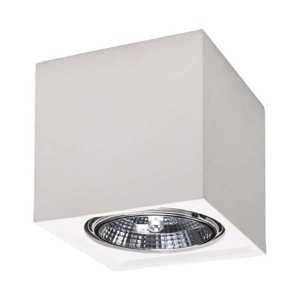 Biała lampa sufitowa 14x14 cm Duozone – Nice Lamps